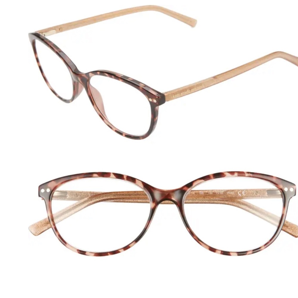 Kate Spade Tortoiseshell Cat-Eye Reading Glasses - Brown